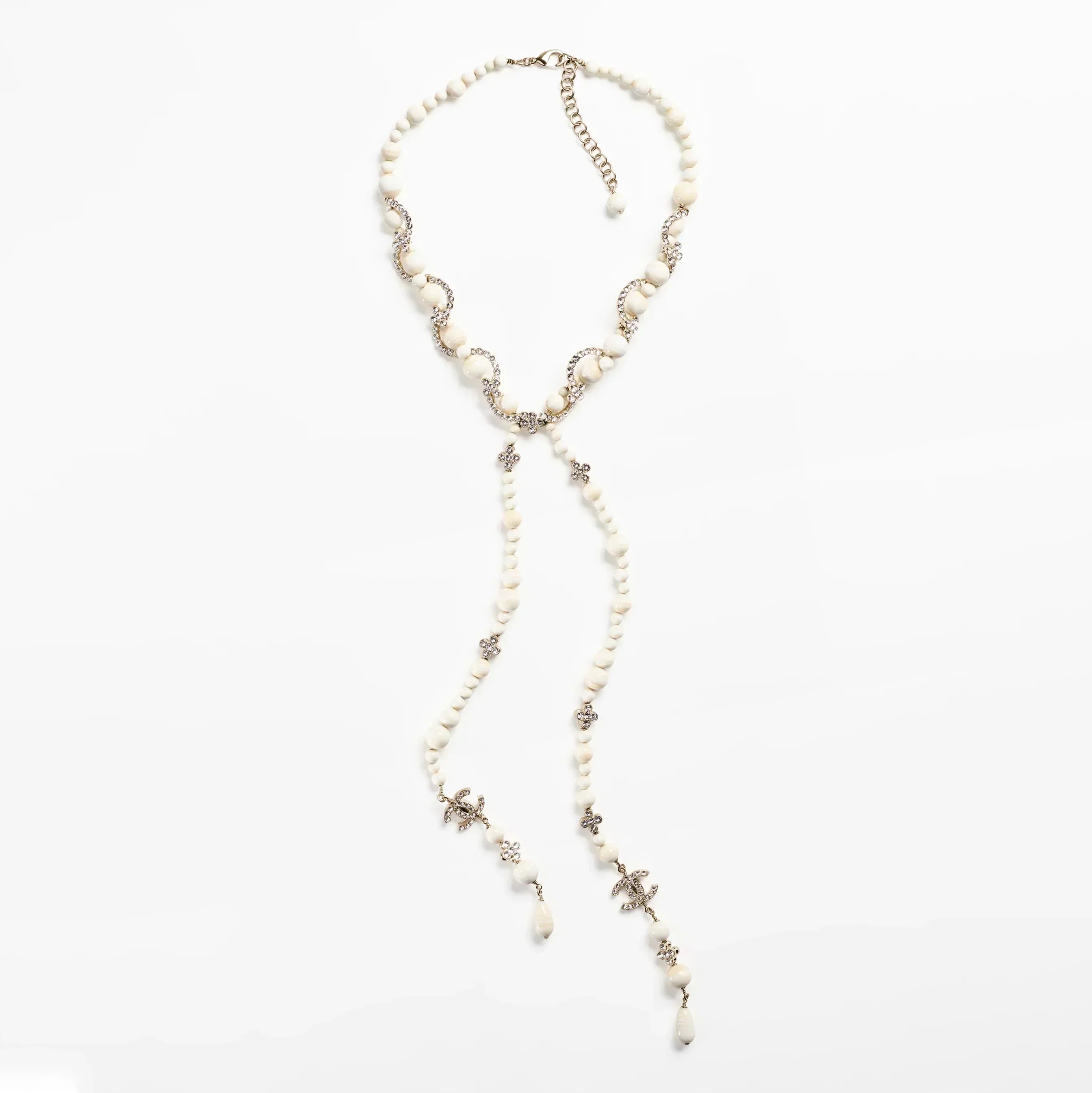 18K  Chanel Pearl Chain Necklace